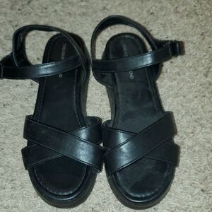 Girls Black Sandals